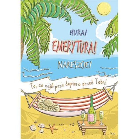 Kartka składana A5 EMERYTURA HAMAK A5 Henry (5907465664516) Henry