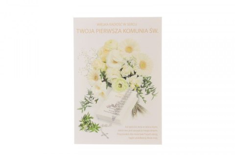 Kartka składana KOMUNIA [mm:] 200x135 Pol-mak (ld kom) Pol-mak