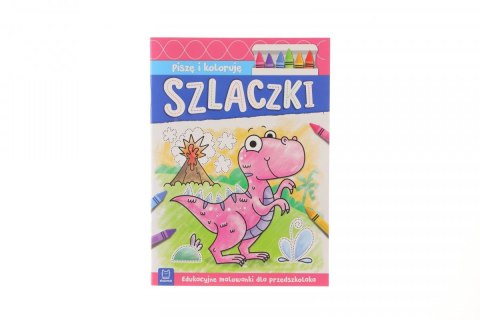 Książeczka edukacyjna Piszę i koloruję. Szlaczki. Aksjomat Aksjomat