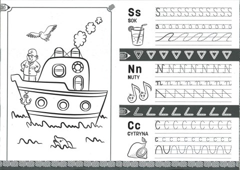 Książeczka edukacyjna Szlaczki i literki 5-7 lat Literka Literka