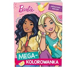 Książka dla dzieci Ameet Barbie™. Megakolorowanka. Brokatowe naklejki (KOLB 1101) Ameet