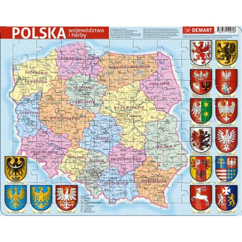 Puzzle Polska administracyjna Demart Demart