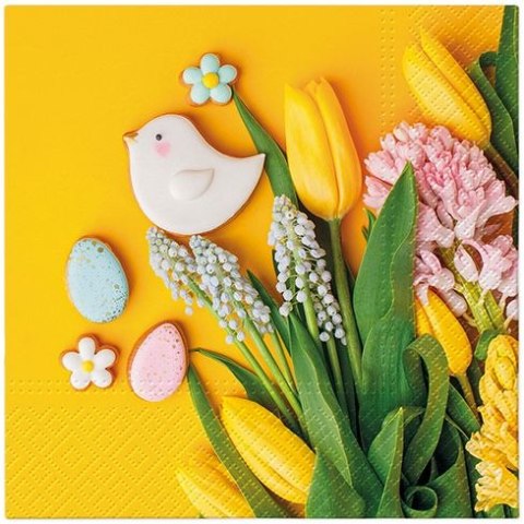 Serwetki Lunch Sweet Spring mix nadruk bibuła [mm:] 330x330 Paw (SDL146100) Paw