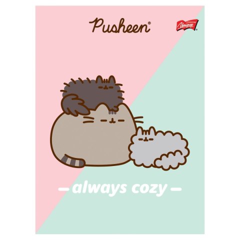 Zeszyt Pusheen A5 32k. 70g linia podwójna kolorowa Unipap Unipap