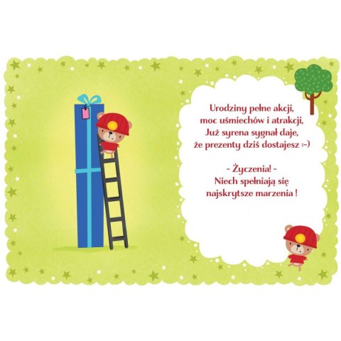 Kartka składana B6 B6 4 straż pożarna Henry (5905701485284) Henry