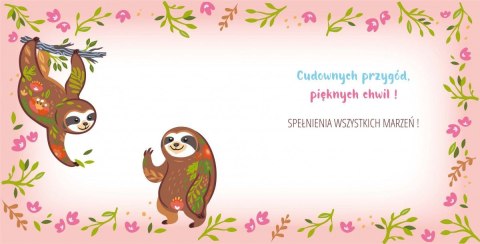 Kartka składana kw KW Leniwiec na gałęzi Henry (5905701485154) Henry