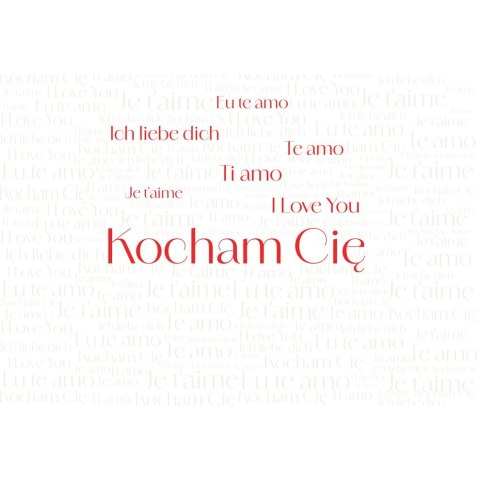 Kartka składana B6 Karnet B6 Walentynki LATAWCE Henry (5905701487554) Henry