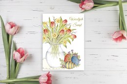 Kartka składana Wielkanoc Bukiet B6 Henry (5906395527649) Henry