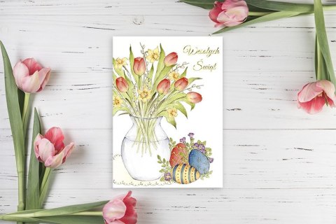 Kartka składana Wielkanoc Bukiet B6 Henry (5906395527649) Henry