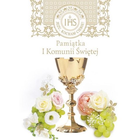 Kartka składana KOMUNIA [mm:] 140x190 Pol-mak (LPOP KOM) Pol-mak