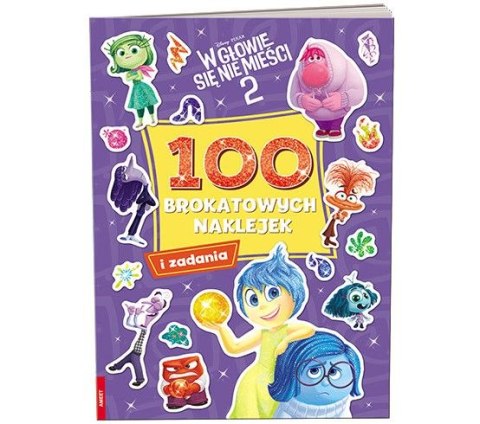 Książka dla dzieci Disney/Pixar. W głowie się nie mieści 2. 100 brokatowych naklejek Ameet (NB 9105) Ameet