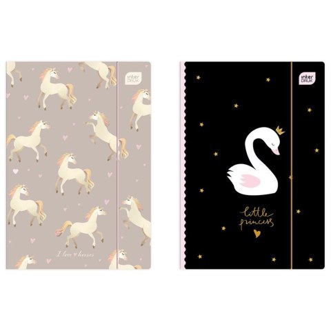 Teczka kartonowa na gumkę Sweet A4+ mix 400g Interdruk (TEGUFLBOT) Interdruk