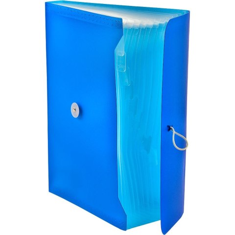 Teczka z przegródkami harmonijkowa A4 kolor: niebieski 13 przegródek Tetis (BT622-N) Tetis