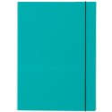Teczka z szerokim grzbietem na gumkę skrzydłowa A4 turkusowy VauPe (322/05) VauPe