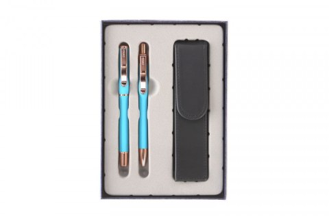 Zestaw piśmienniczy MASTER rniebieski pióro+ długopis et.ES Cresco (M-03) Cresco