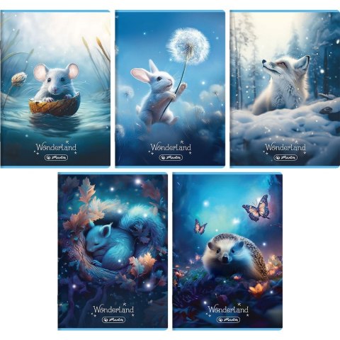 Zeszyt Wonderland A5 32k. 70g krata Herlitz (400196832) Herlitz