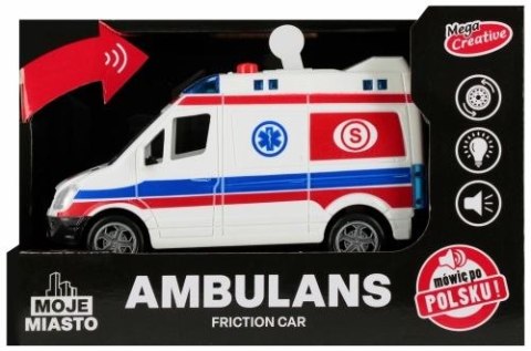 Ambulans światło i dźwięk Mega Creative (552097) Mega Creative