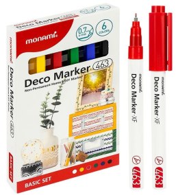 Marker specjalistyczny Monami Deco Marker mix 0,7mm fibrowa końcówka (2080001507) Monami