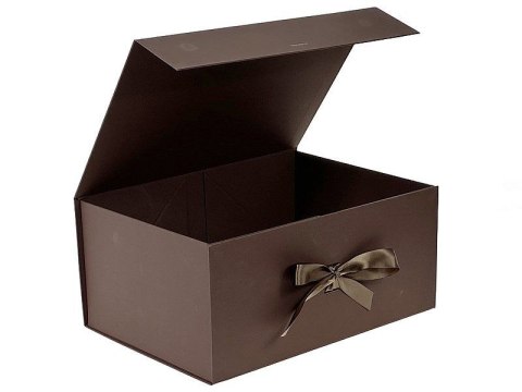 Pudełko na prezent do samodzielnego składania, brązowe [mm:] 390x280x 175 Adar (617827) Adar