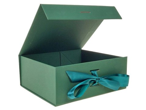 Pudełko na prezent do samodzielnego składania, ciemnozielone [mm:] 200x180x 80 Adar (617766) Adar