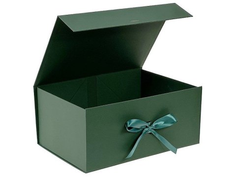 Pudełko na prezent do samodzielnego składania, ciemnozielone [mm:] 390x280x 175 Adar (617223) Adar