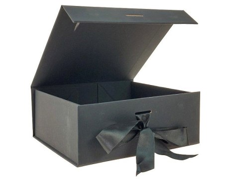 Pudełko na prezent do samodzielnego składania, czarne [mm:] 200x180x 80 Adar (617742) Adar