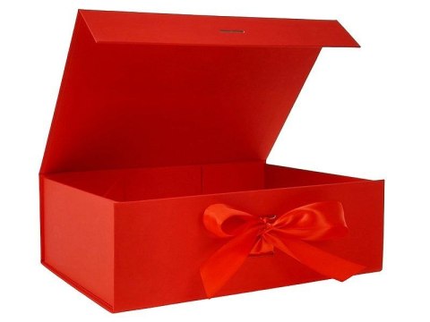 Pudełko na prezent do samodzielnego składania, czerwone [mm:] 280x200x 90 Adar (617810) Adar