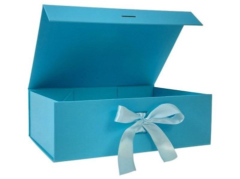 Pudełko na prezent do samodzielnego składania, j. niebieskie [mm:] 280x200x 90 Adar (617797) Adar