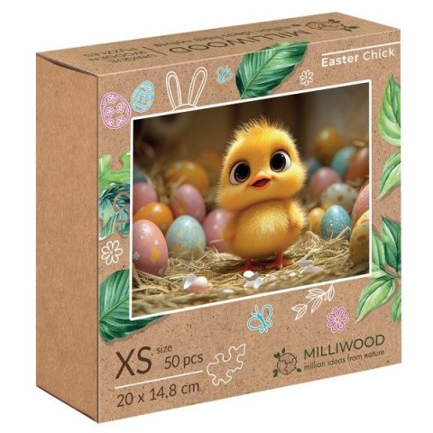 Puzzle drewniane Wielkanocny kurczaczek 50 el. Multigra Multigra