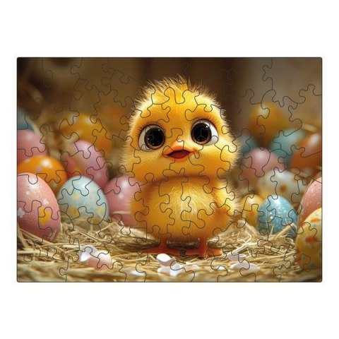 Puzzle drewniane Wielkanocny kurczaczek 50 el. Multigra Multigra