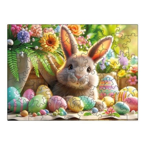 Puzzle drewniane Wielkanocny zajączek 50 el. Multigra Multigra