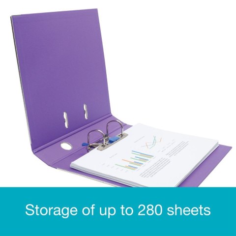 Segregator dźwigniowy 5 cm Pro+ A4 50mm fioletowy Elba (100202100) Elba