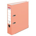 Segregator dźwigniowy 50028481 Q.file protect A4 80mm łososiowy Herlitz (300005711) Herlitz
