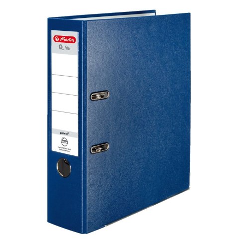 Segregator dźwigniowy Q. file Standard 0011167418 A4 80mm niebieski Herlitz (300003084) Herlitz