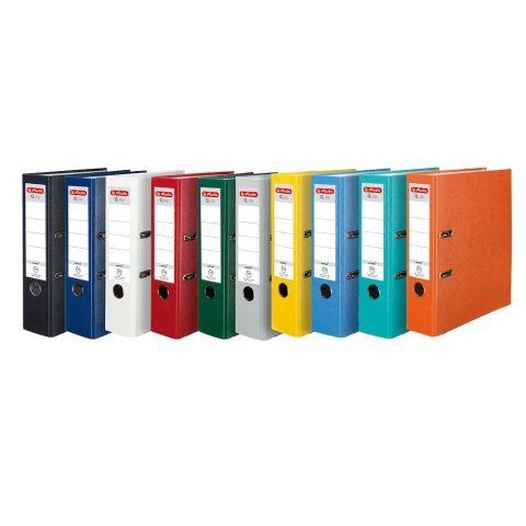 Segregator dźwigniowy Q. file Standard 0011167459 A4 80mm popielaty Herlitz (300023533) Herlitz