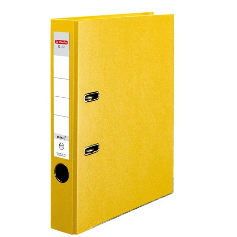 Segregator dźwigniowy Q. file Standard 0011167517 A4 50mm żółty Herlitz (300003092) Herlitz