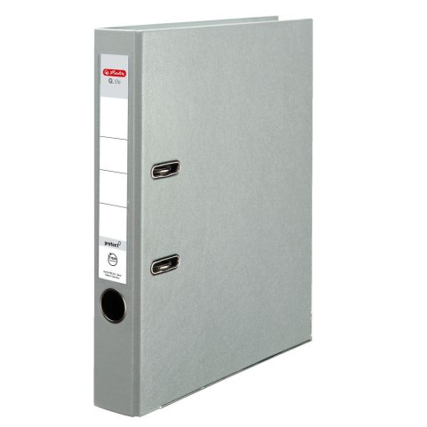 Segregator dźwigniowy Q. file Standard 0011167525 A4 50mm popielaty Herlitz (300003093) Herlitz