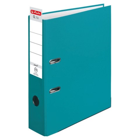 Segregator dźwigniowy Q. file Standard 50016259 A4 turkusowy Herlitz (300005001) Herlitz