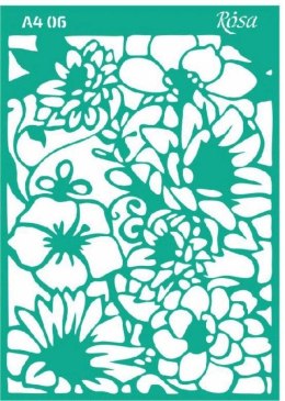 Szablon Rosa Ornamenty kwiatowe (0006) Rosa