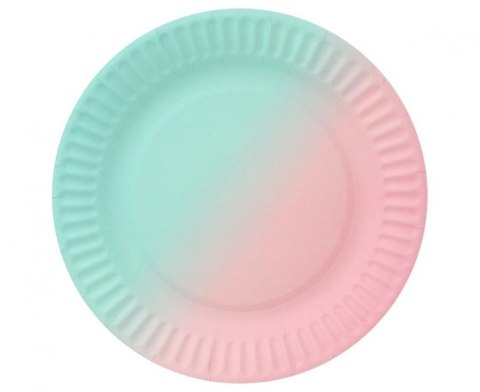 Talerz jednorazowy ombre papier śr. 180mm 6 szt Godan (PF-TOM7) Godan