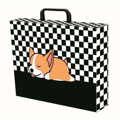 Teczka kartonowa ST.RIGHT SLEEPY CORGI A4 mix Unipap Unipap