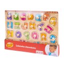 Układanka drewniana literki Smily Play (SPW83601) Smily Play