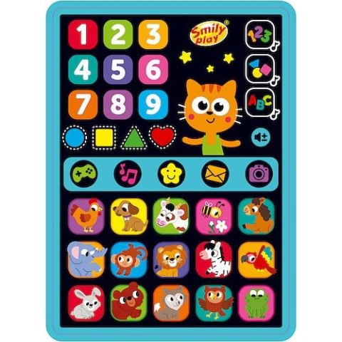 Zabawka edukacyjna Smart Tablet Zdobywam wiedzę z kotem Ignacym Smily Play (SP98276) Smily Play