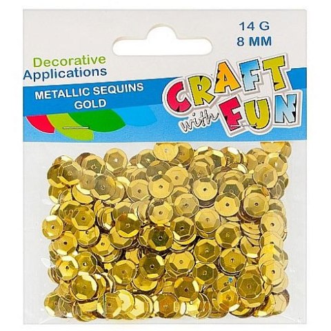 Cekiny złote Craft with Fun (290856) Craft with Fun