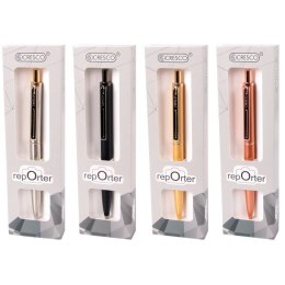 Długopis standardowy Reporter Premium 5907464218604 wkład niebieski Cresco (290103) Cresco