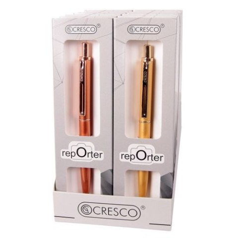 Długopis standardowy Reporter Premium 5907464218604 wkład niebieski Cresco (290103) Cresco