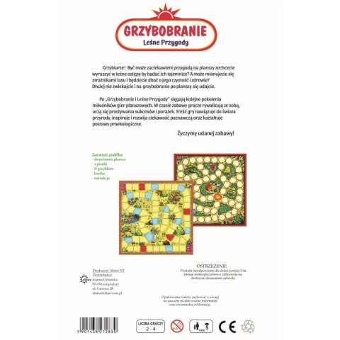 Gra planszowa GRZUBOBRANIE LEŚNIE PRZYGODY grzybobranie Abino Abino
