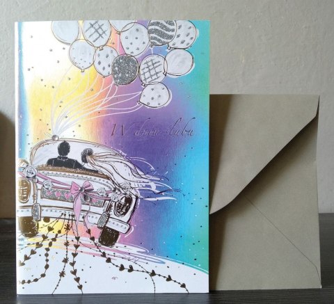 Kartka składana ślubny [mm:] 120x170 Avanti Avanti