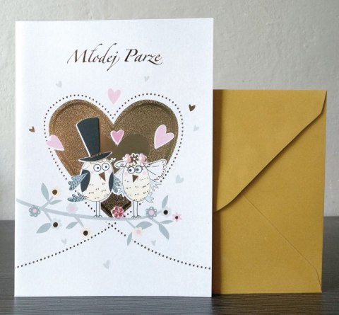 Kartka składana ślubny [mm:] 120x170 Avanti Avanti