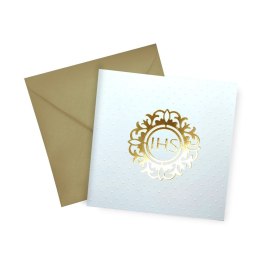 Kartka składana kw KARNET KW KOMUNIA TŁ IHS Henry (5907465663304) Henry